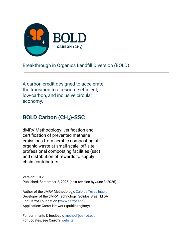 Official cover of BOLD Carbon (CH₄) framework v1.0.2